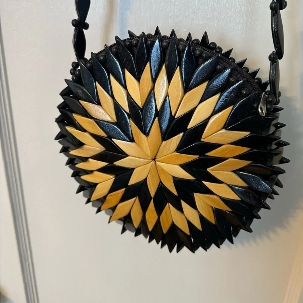 Wooden crossbody bag - Picture 2 of 6